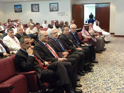 Lecturers of the training session, L. to R. Mr. F. Amberg, Martin Muncke, Pierre Schmitz, Louis Ruzzi and Peter Reinke